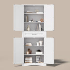 Meuble de rangement pour garde-manger de cuisine 71", buffet de rangement, meuble de rangement de cuisine autonome avec 4 étagères réglables