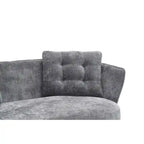 Canapé Rembourré avec Pieds en Métal Doré, Petit Canapé pour Salon, Salle de Lecture, Chambre, Appartement, Petit Espace, Dortoir