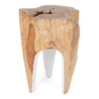 Tabouret Java en racine de teck