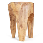 Tabouret Java en racine de teck
