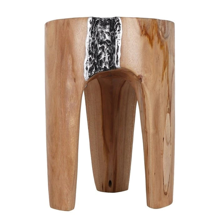 Tabouret Java en racine de teck