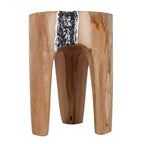 Tabouret Java en racine de teck
