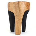 Tabouret Java en racine de teck