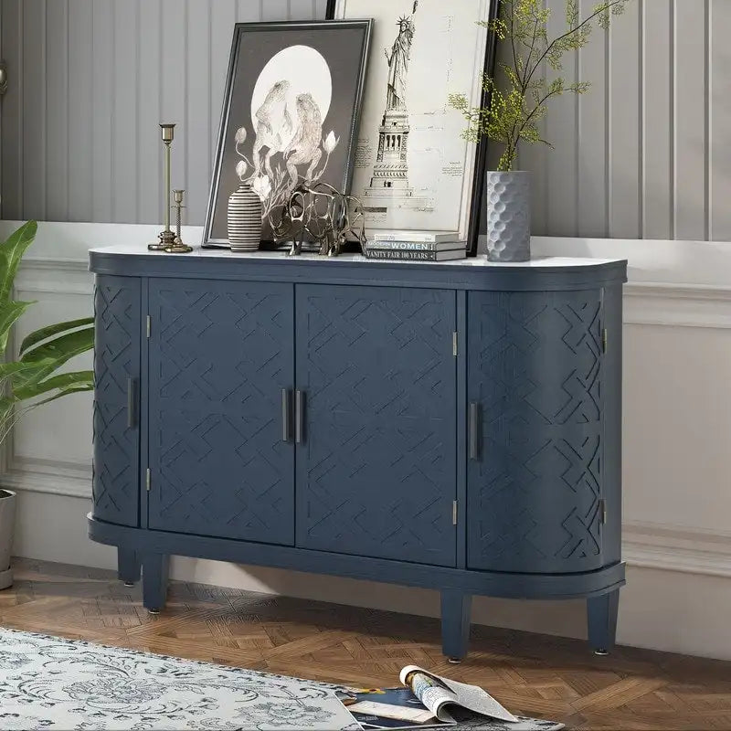 Bahut de Rangement en Bois avec 4 Portes