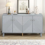 Armoire de luxe légère ornée de motifs géométriques, adaptée pour le couloir, l'entrée, le salon