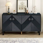 Armoire de luxe légère ornée de motifs géométriques, adaptée pour le couloir, l'entrée, le salon