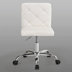 Javlergo Chaise de bureau sans accoudoirs, en cuir PU, hauteur réglable, pivotante à 360° pour le télétravail ou le bureau