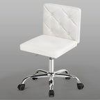 Javlergo Chaise de bureau sans accoudoirs, en cuir PU, hauteur réglable, pivotante à 360° pour le télétravail ou le bureau