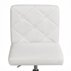 Javlergo Chaise de bureau sans accoudoirs, en cuir PU, hauteur réglable, pivotante à 360° pour le télétravail ou le bureau
