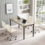 Javlergo Chaise de bureau sans accoudoirs, en cuir PU, hauteur réglable, pivotante à 360° pour le télétravail ou le bureau