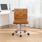Javlergo Chaise de bureau sans accoudoirs, en cuir PU, hauteur réglable, pivotante à 360° pour le télétravail ou le bureau
