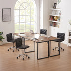 Javlergo Chaise de bureau sans accoudoirs, en cuir PU, hauteur réglable, pivotante à 360° pour le télétravail ou le bureau
