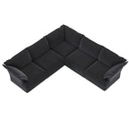 Canapé d'angle moderne en V à 5 places pour salon