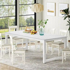 Table à manger moderne de 200 cm pour 8-10 personnes, table de cuisine rectangulaire - 200 cm (L) x 100 cm (P)