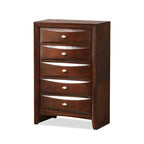 Commode 5 tiroirs en bois massif Brent Traditional de Furniture of America